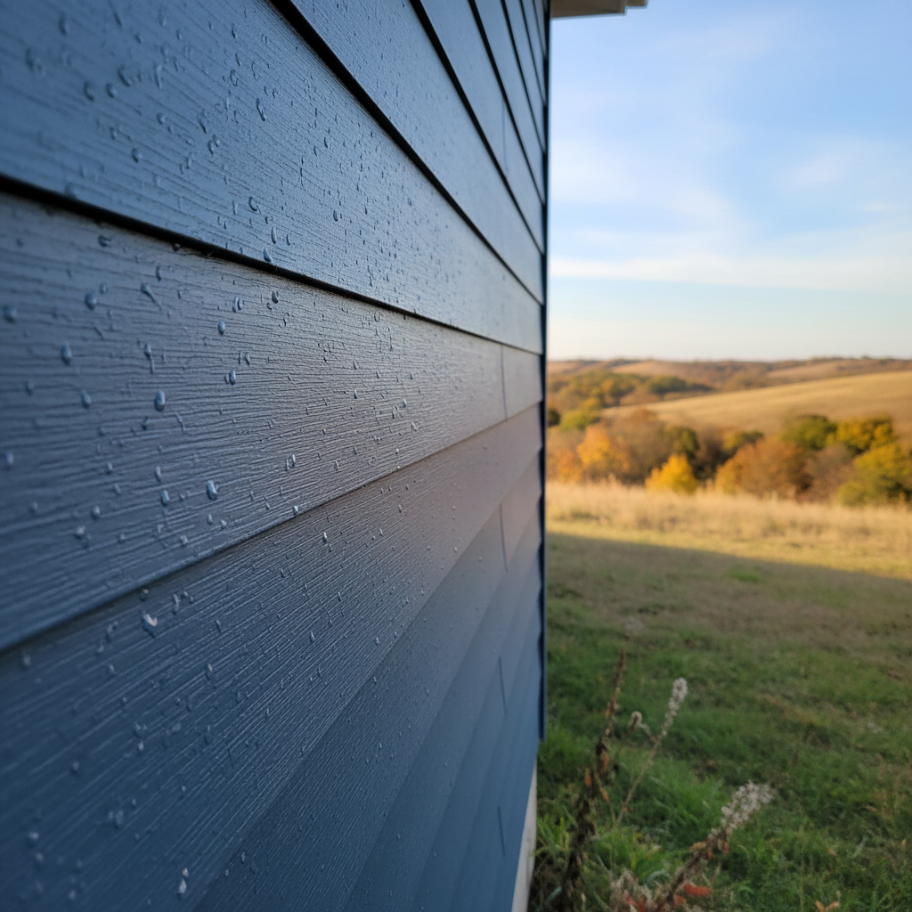 Completed siding cleaning work at a residential property in Junction City, KS