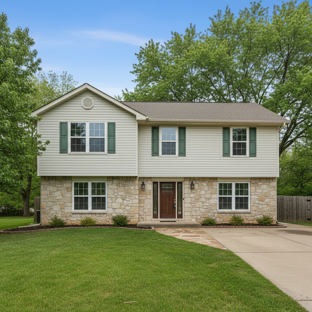 Completed siding cleaning work at a residential property in Junction City, KS