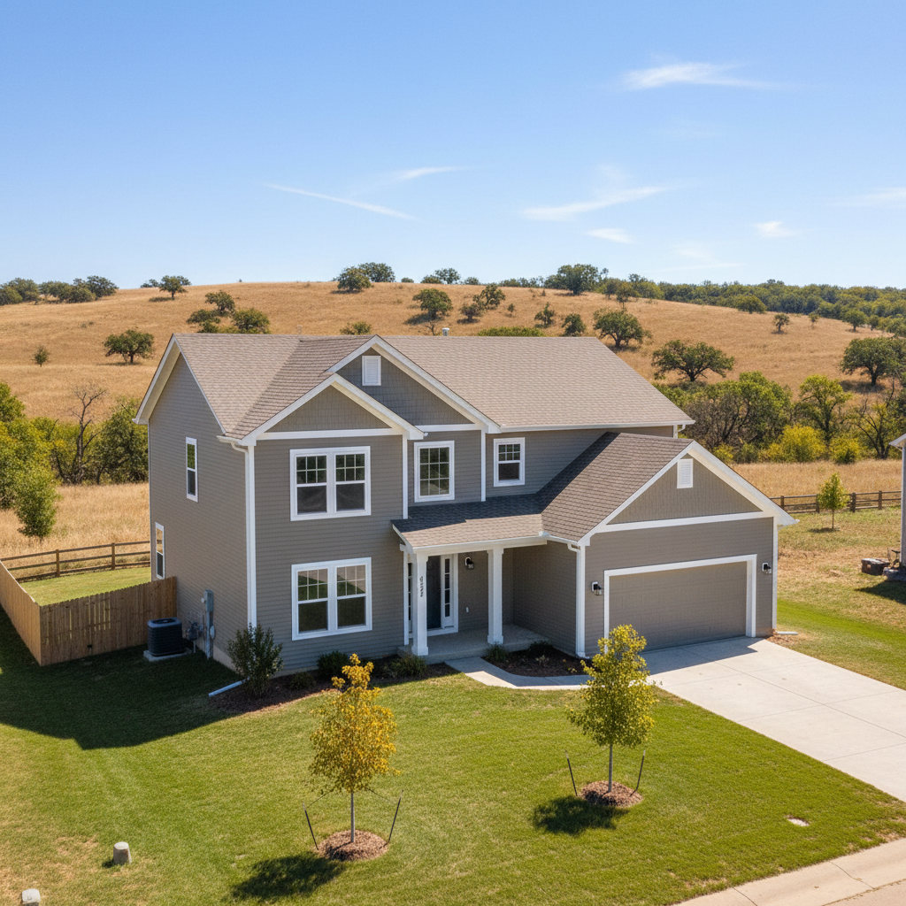 Completed vinyl siding installation work at a residential property in Salina, KS