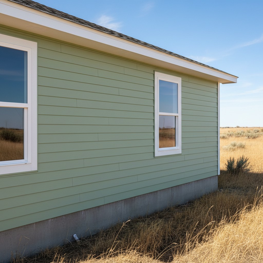 Completed siding installation work at a residential property in Dodge City, KS