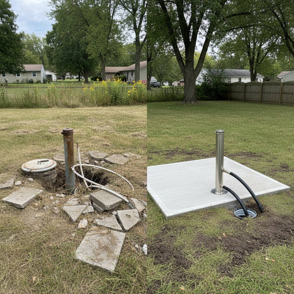 Completed well installation work at a residential property in Flint, MI