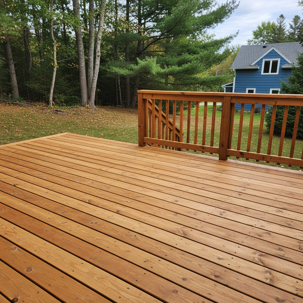 Completed deck repair work at a residential property in Duluth, MN