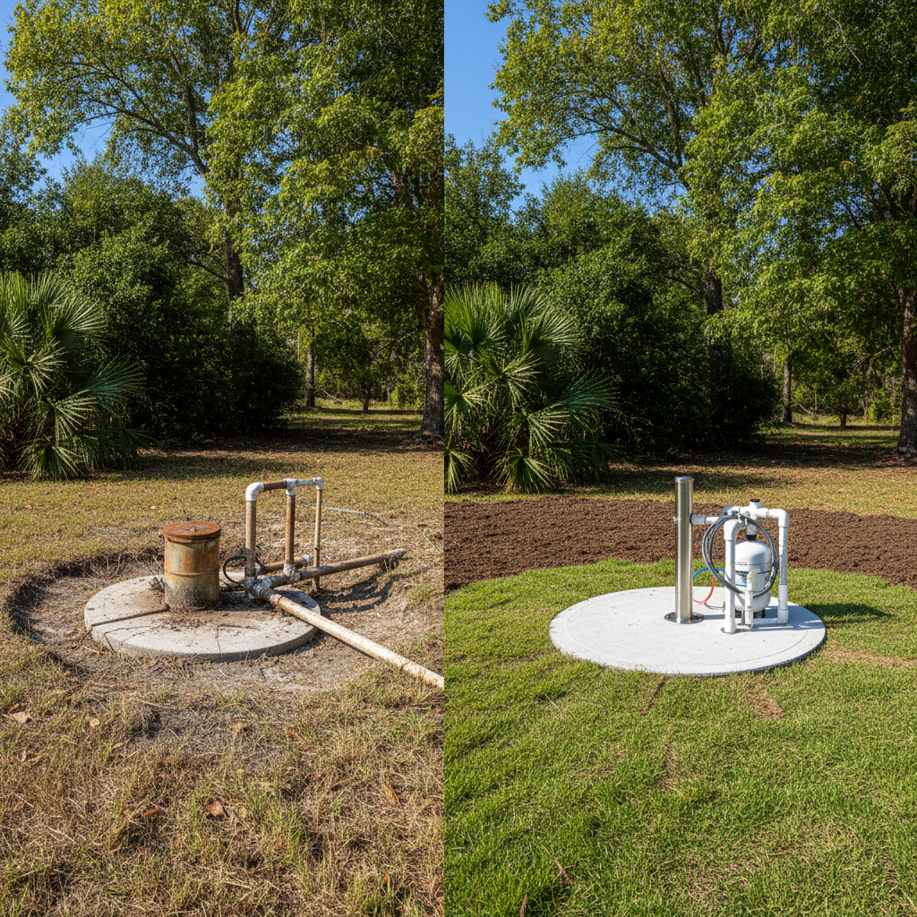 Completed well installation work at a residential property in Gulfport, MS