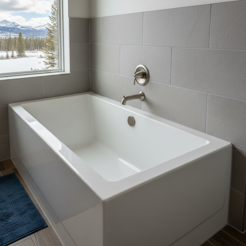 Completed bathtub replacement work at a residential property in Big Sky, MT