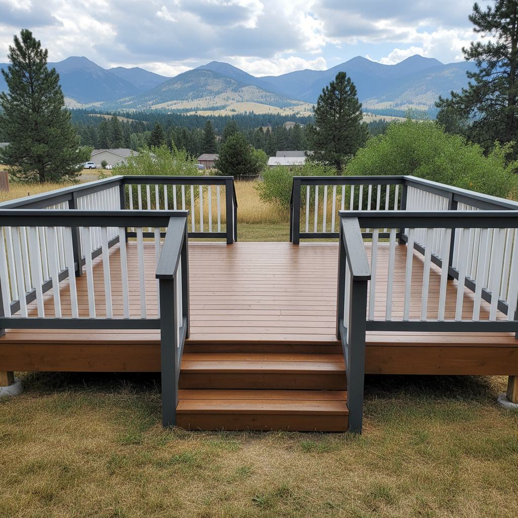 Completed deck painting & staining work at a residential property in Missoula, MT