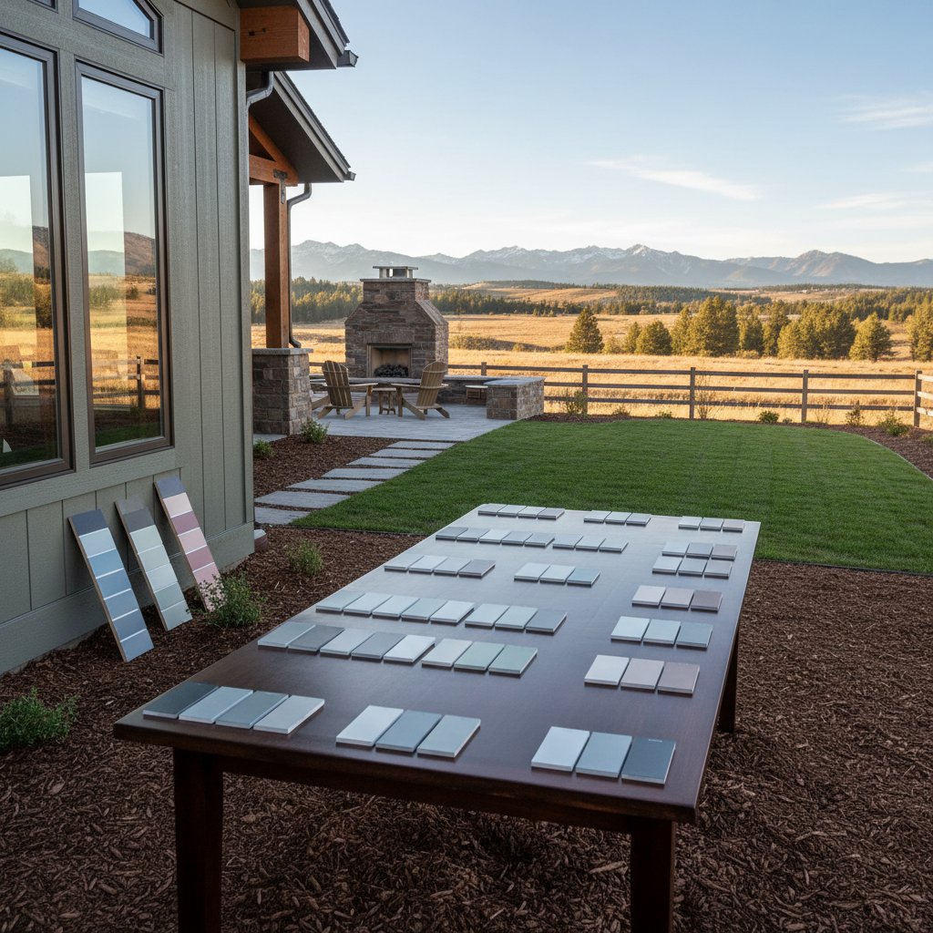 Completed color consultation work at a residential property in Bozeman, MT