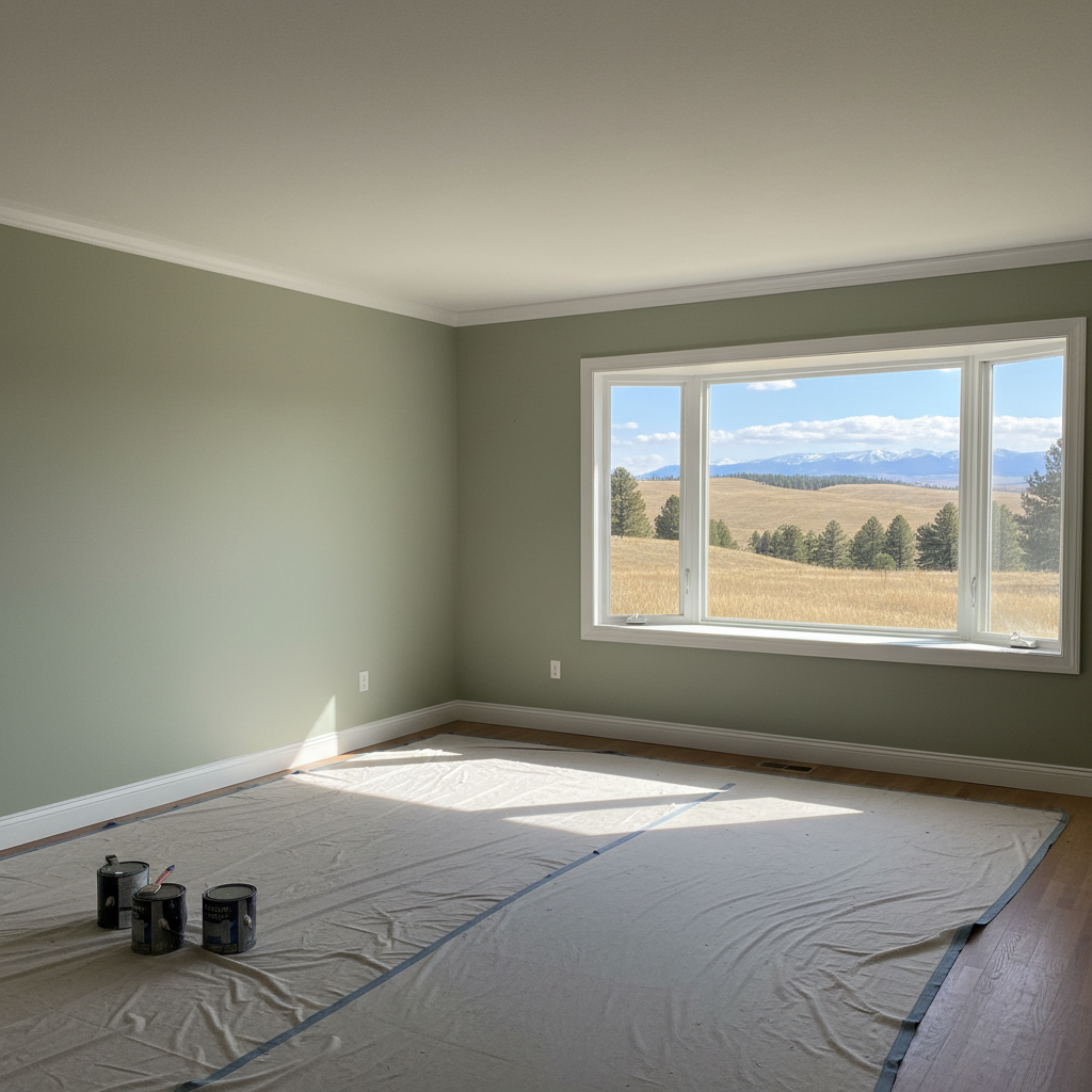 Completed interior painting work at a residential property in Great Falls, MT