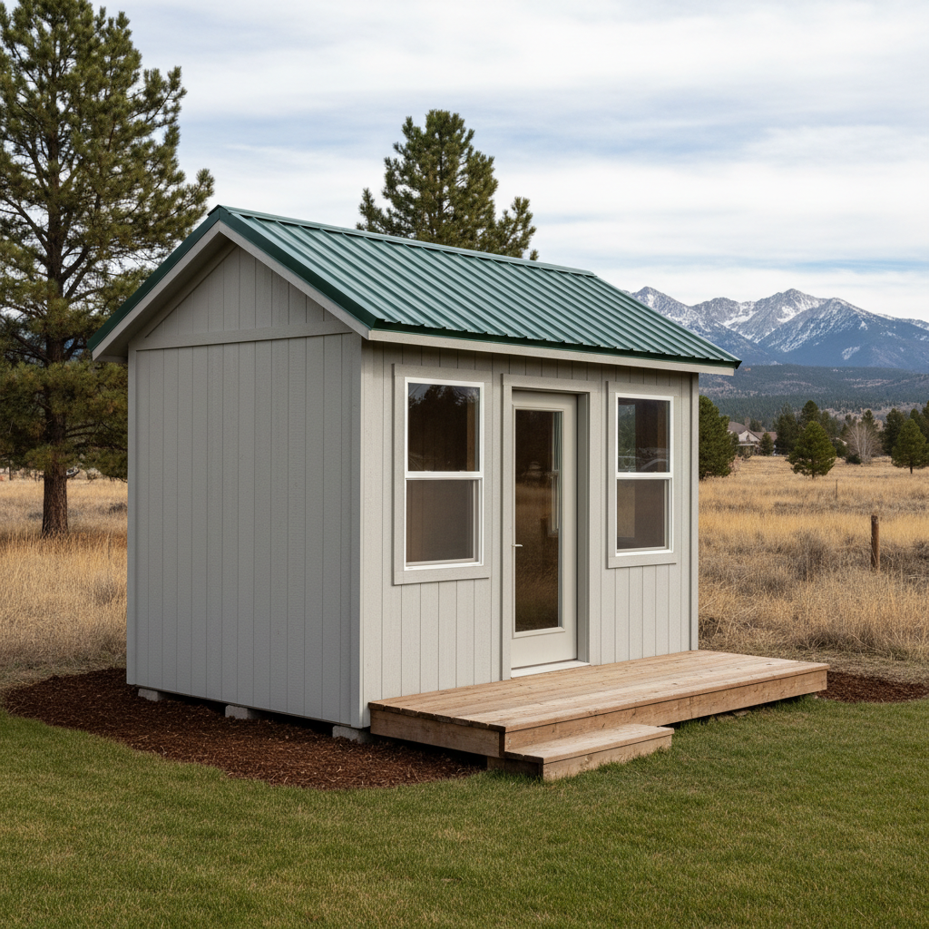 Completed office sheds work at a residential property in Helena, MT