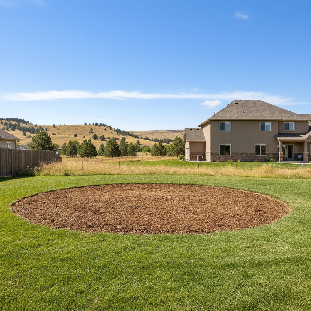 Completed tree removal work at a residential property in Billings, MT