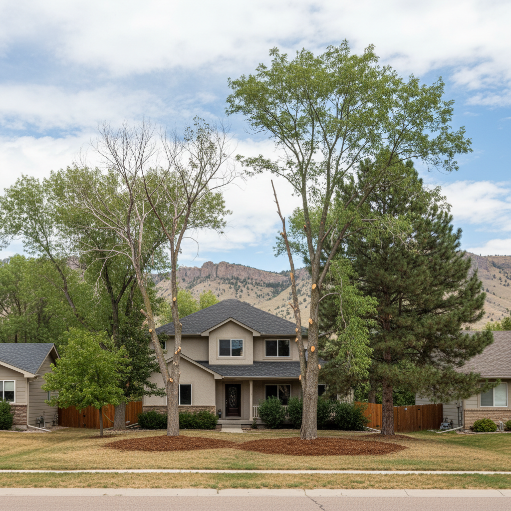 Completed tree health & care work at a residential property in Billings, MT