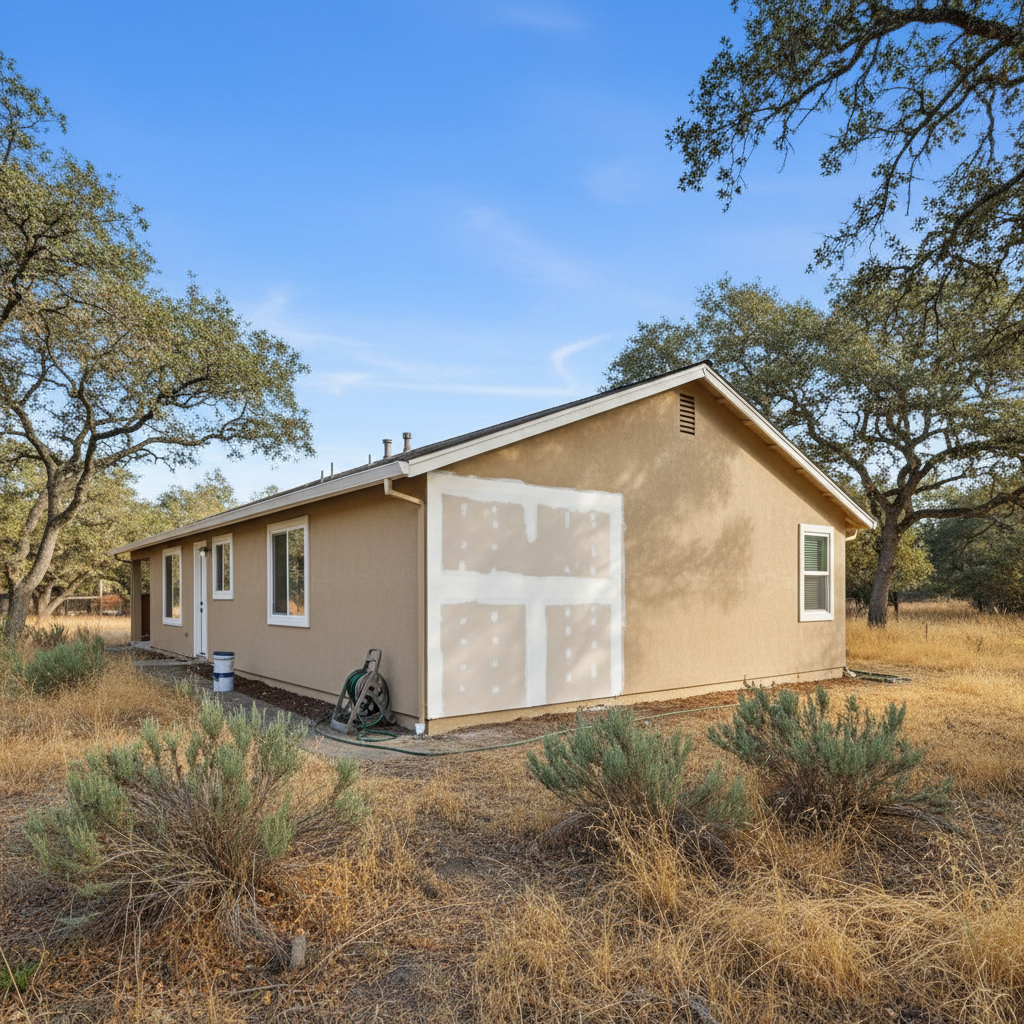 Completed drywall repair and painting work at a residential property in Lincoln, CA