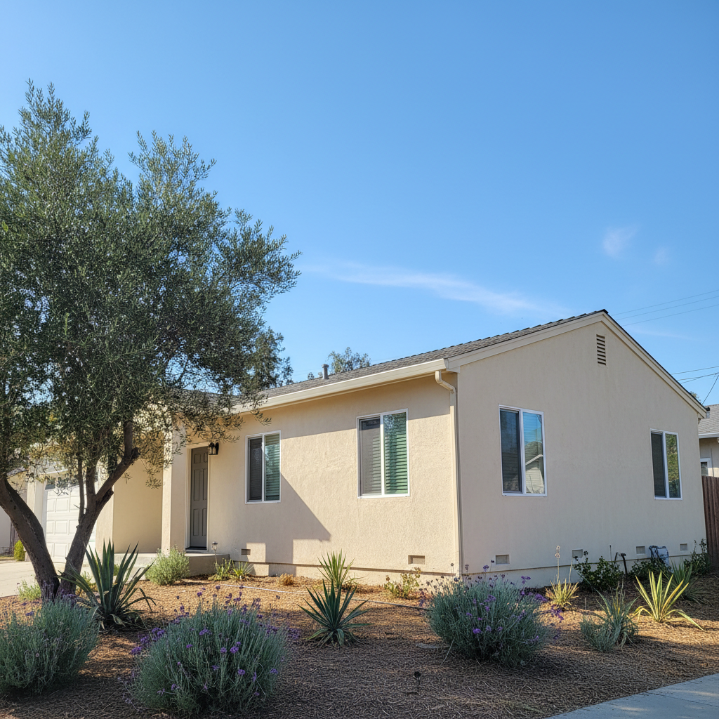 Completed stucco removal work at a residential property in San Jose, CA
