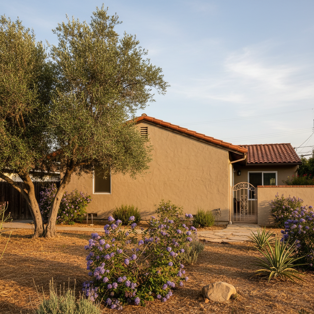 Completed stucco installation work at a residential property in Santa Clara, CA