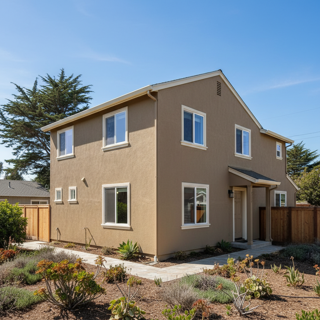 Completed eifs installation work at a residential property in Santa Cruz, CA
