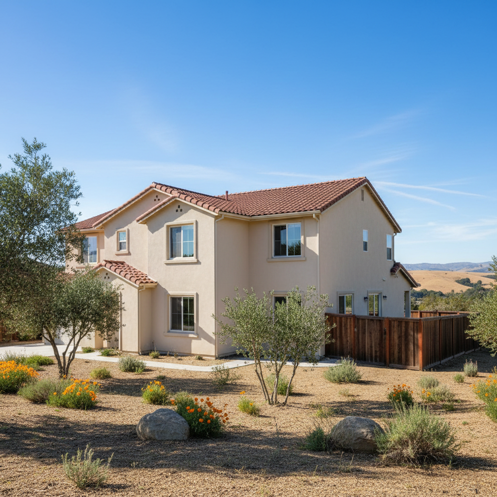 Completed stucco removal work at a residential property in King City, CA