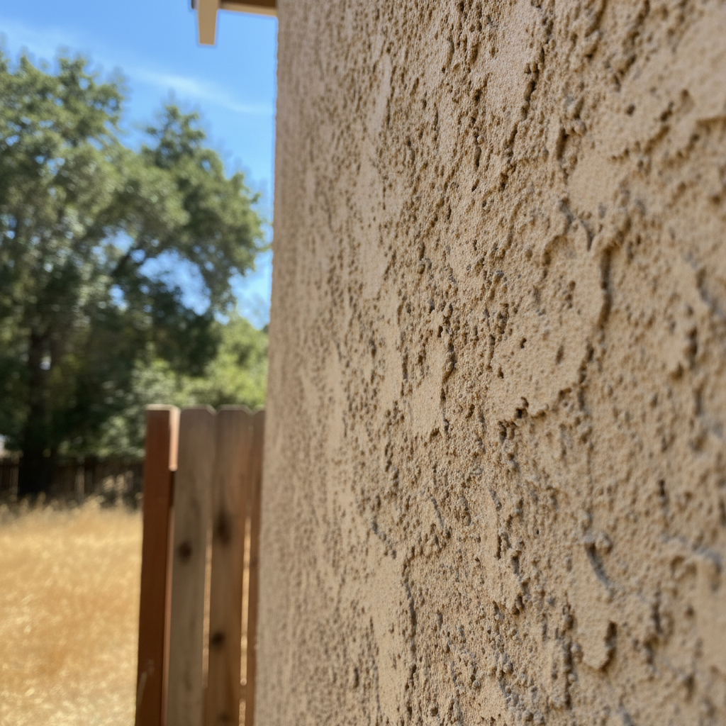 Completed stucco installation work at a residential property in Watsonville, CA
