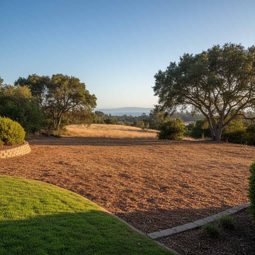 Completed lot clearing work at a residential property in Oakland, CA
