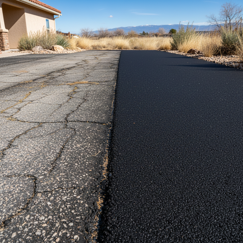 Completed commercial asphalt work at a residential property in Pueblo, CO
