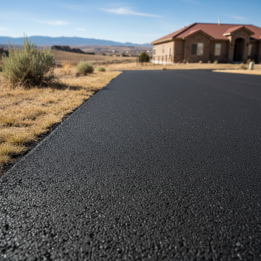 Completed residential asphalt work at a residential property in Pueblo, CO