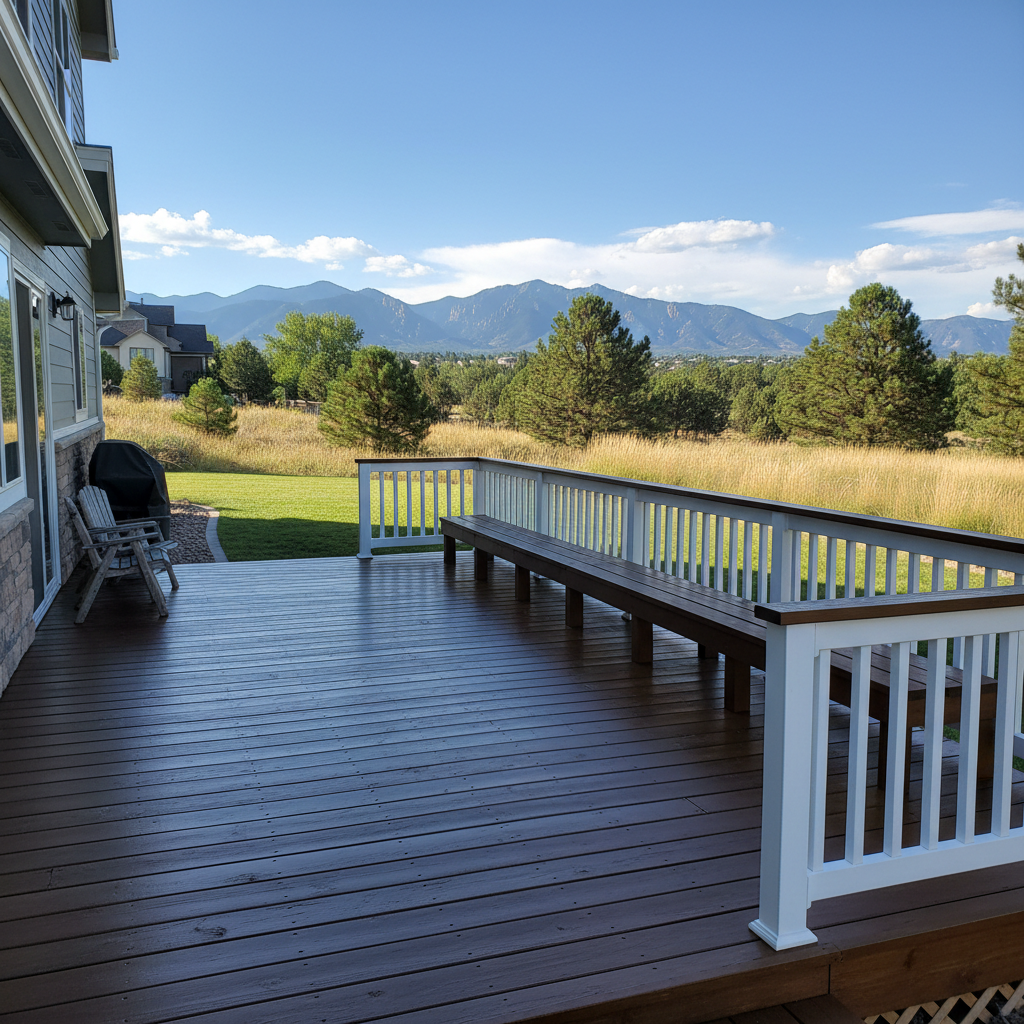 Completed deck painting & staining work at a residential property in Denver, CO