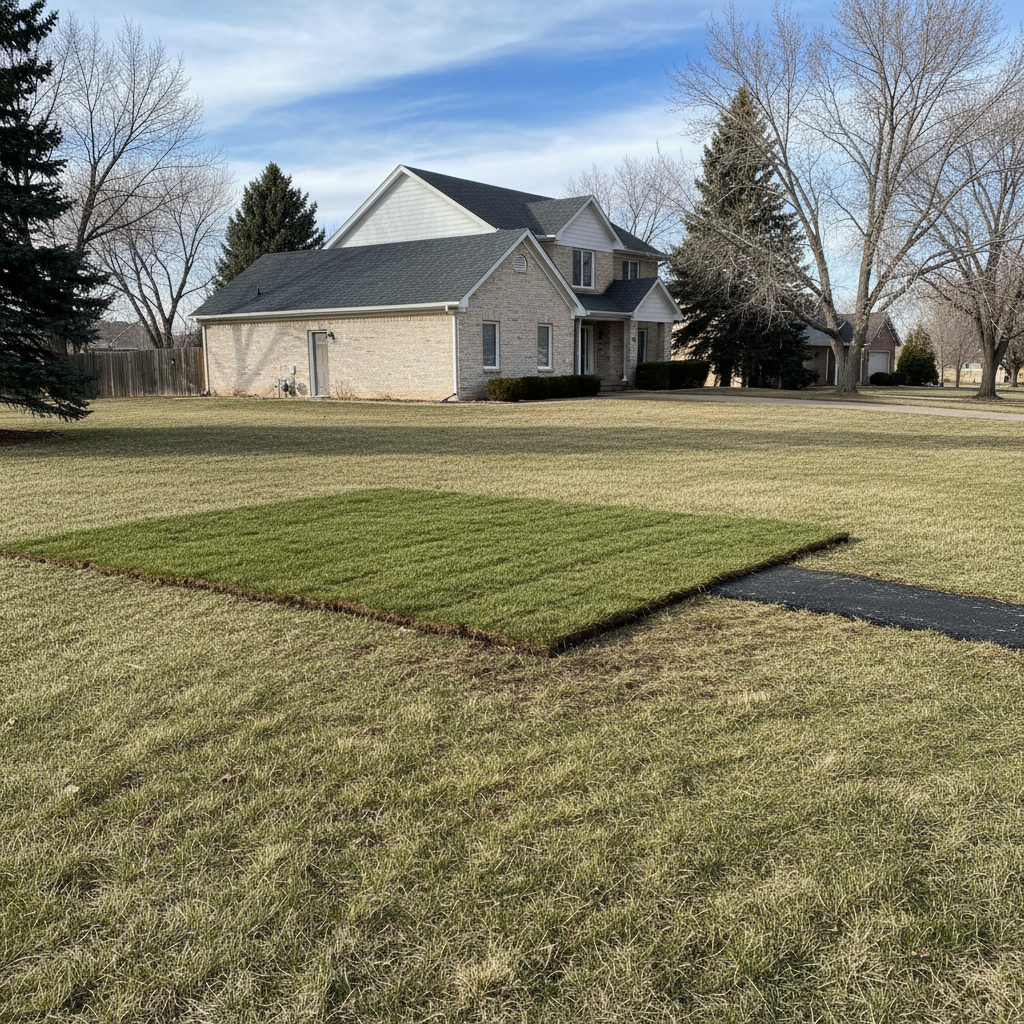 Completed sewer line repair work at a residential property in Northglenn, CO