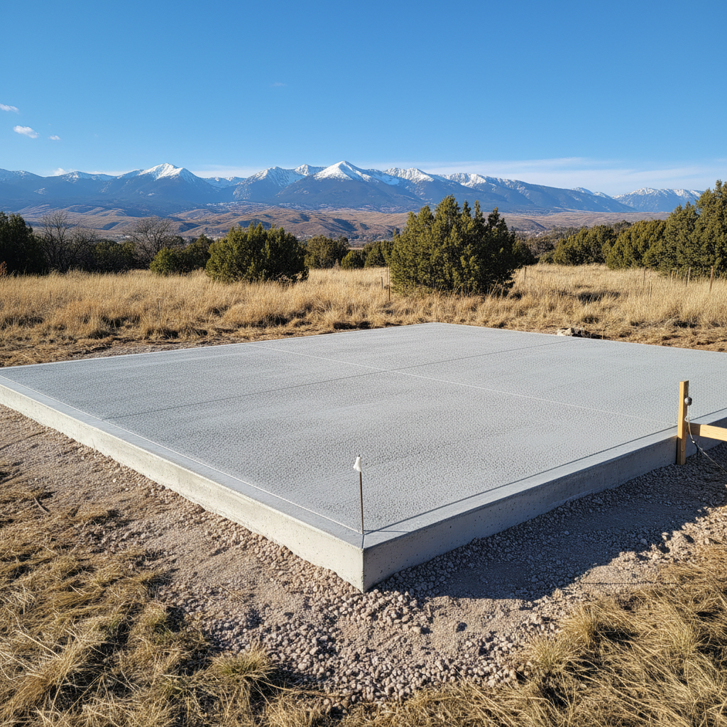 Completed shed foundation work work at a residential property in Fort Collins, CO