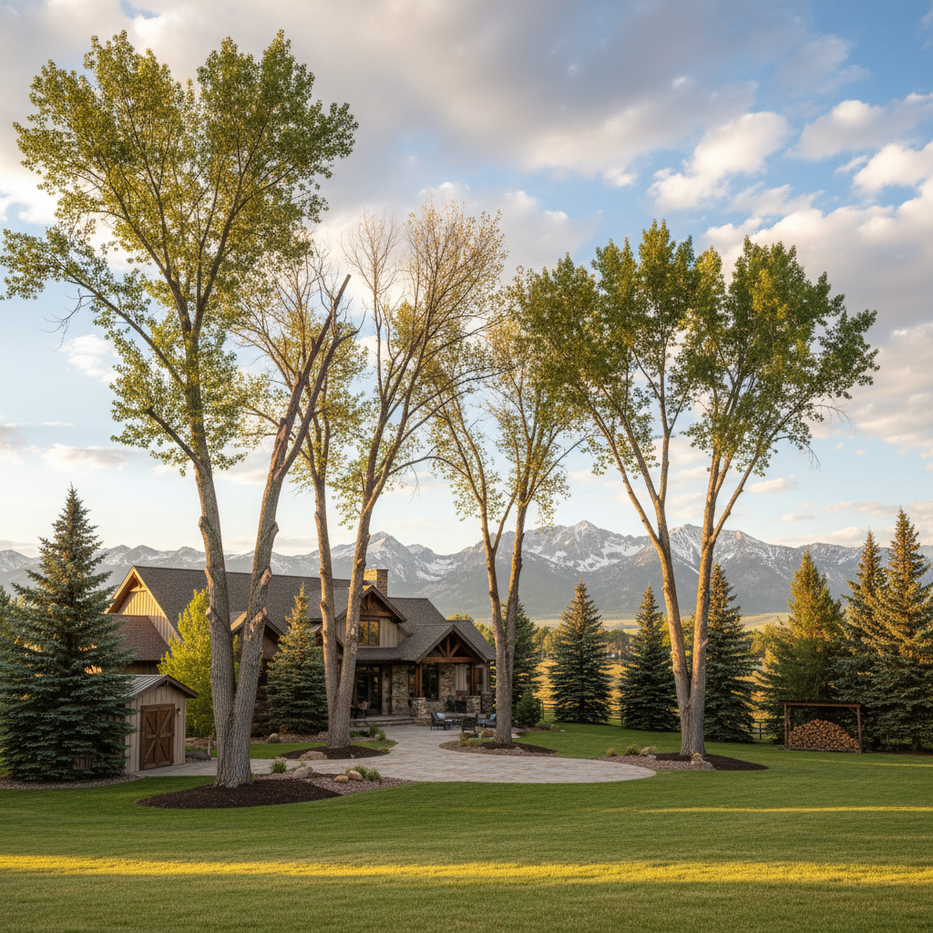 Completed tree health & care work at a residential property in Bozeman, MT