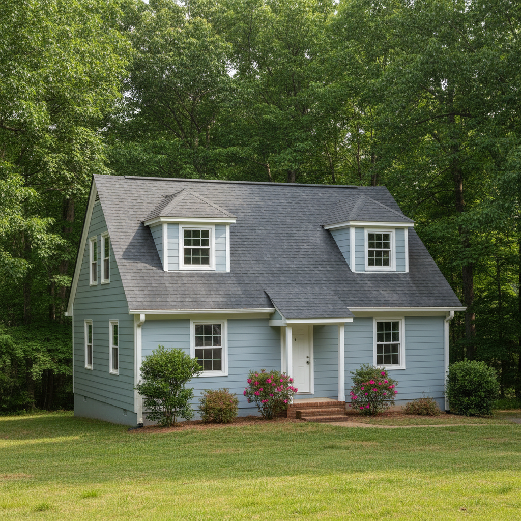 Completed new construction roofing work at a residential property in Chapel Hill, NC