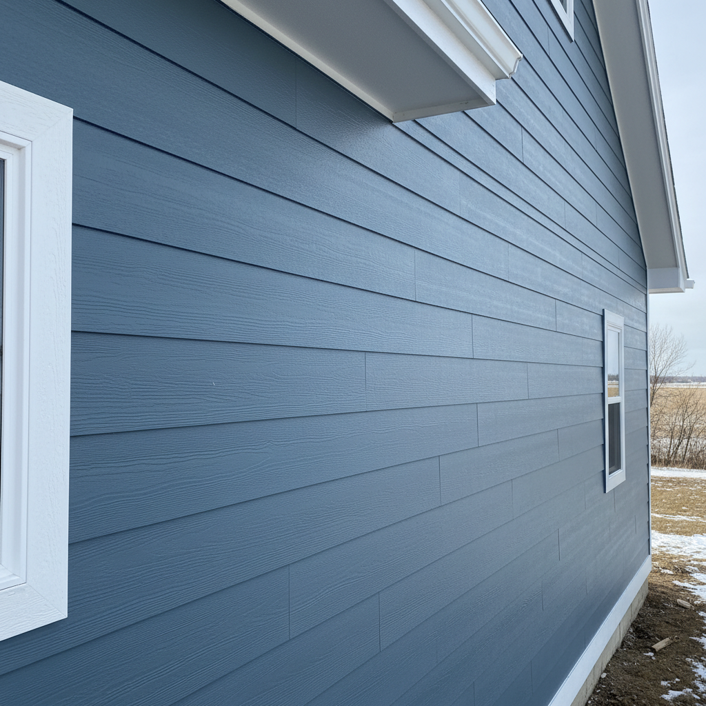 Completed siding replacement work at a residential property in Fargo, ND