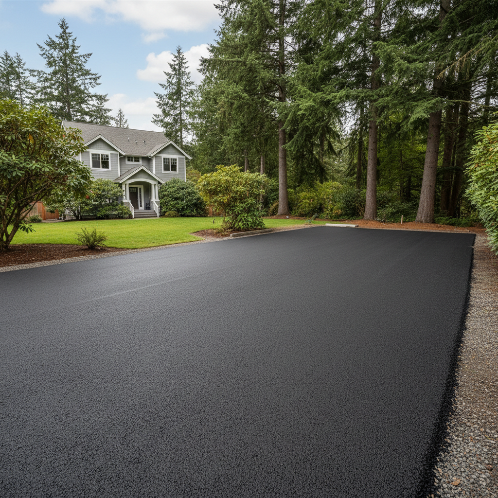 Completed commercial asphalt work at a residential property in Canby, OR