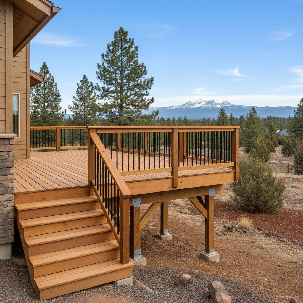 Completed deck repair work at a residential property in Bend, OR