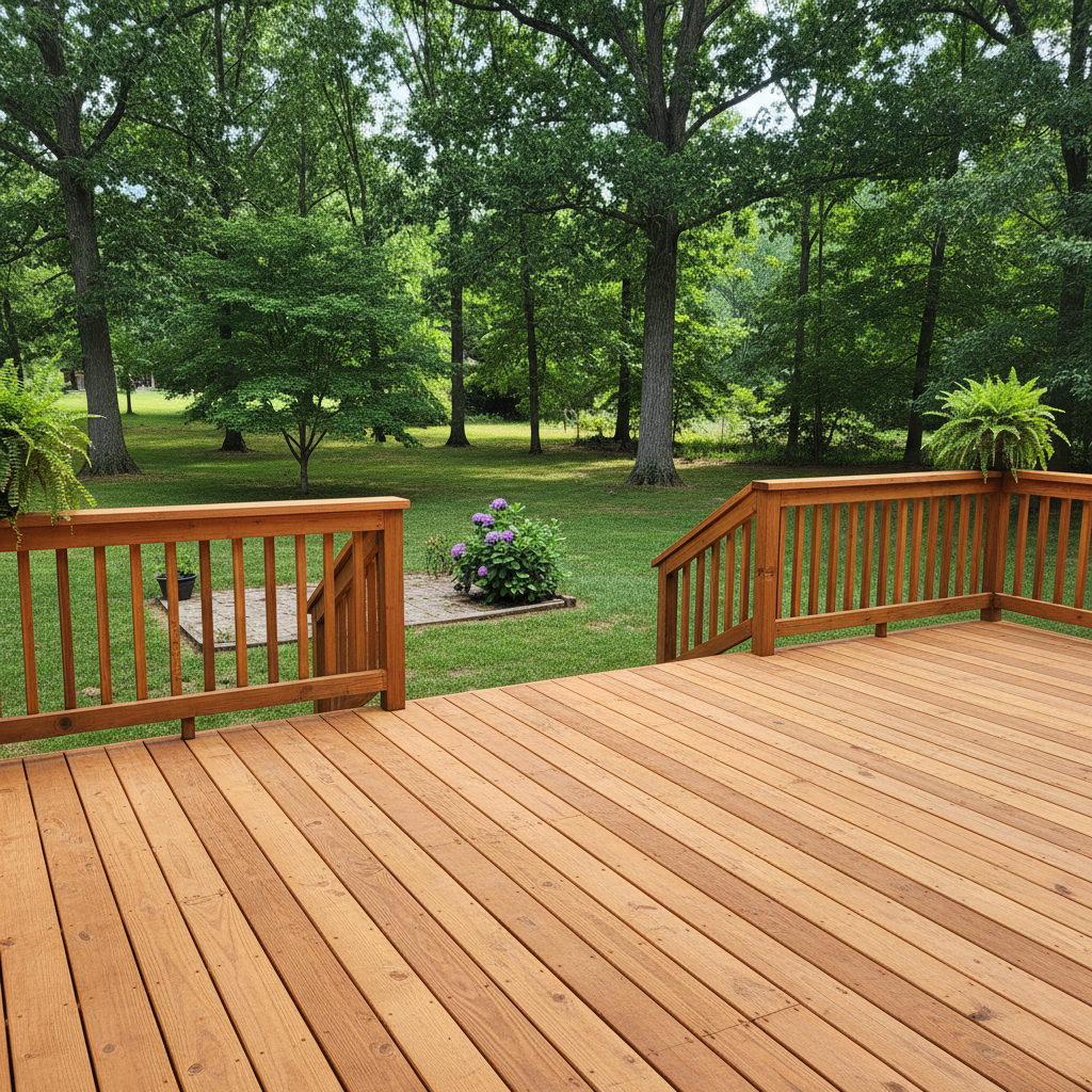 Completed deck repair work at a residential property in Oak Ridge, TN