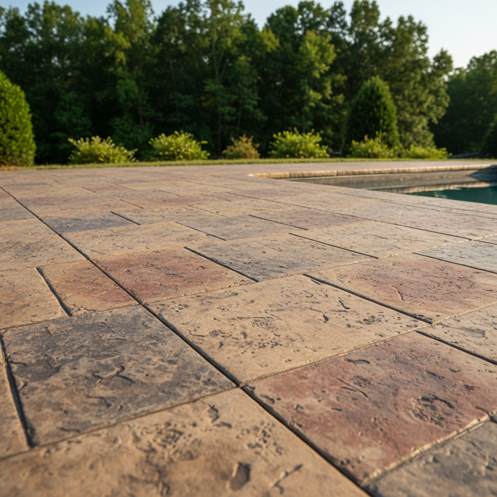 Completed decking and patios work at a residential property in Chattanooga, TN