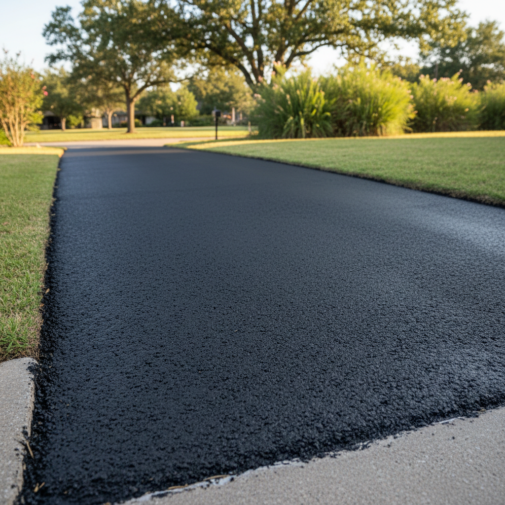 Completed slurry coating work at a residential property in San Marcos, TX
