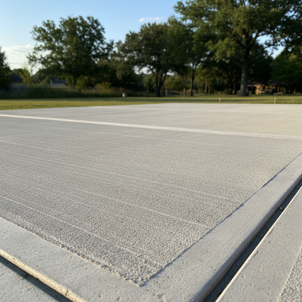 Completed concrete flatwork work at a residential property in Waco, TX