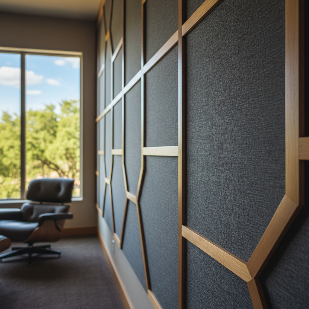 Completed acoustic treatment work at a residential property in San Antonio, TX