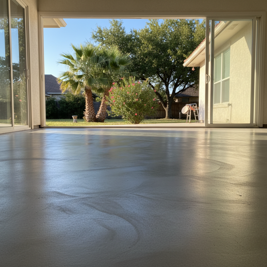Completed commercial flooring work at a residential property in San Antonio, TX