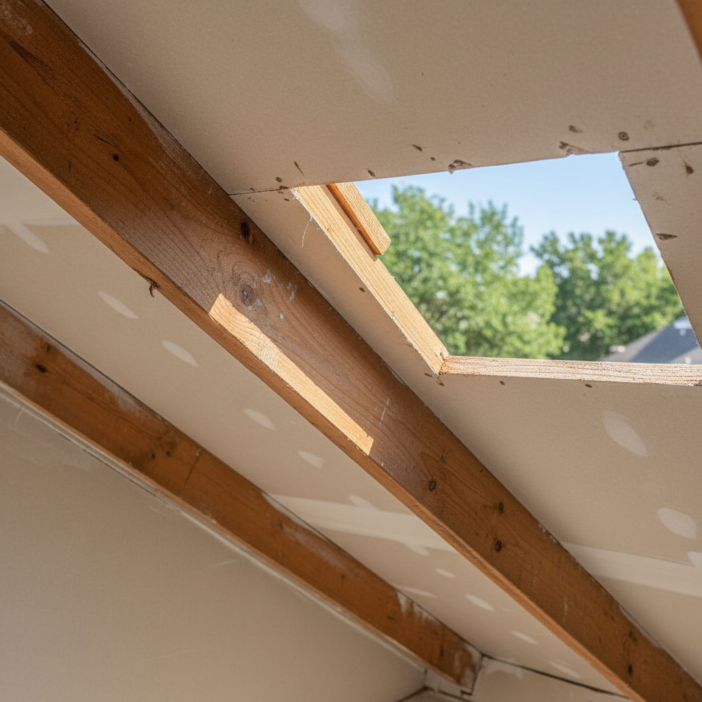 Completed insulation removal work at a residential property in Grand Prairie, TX