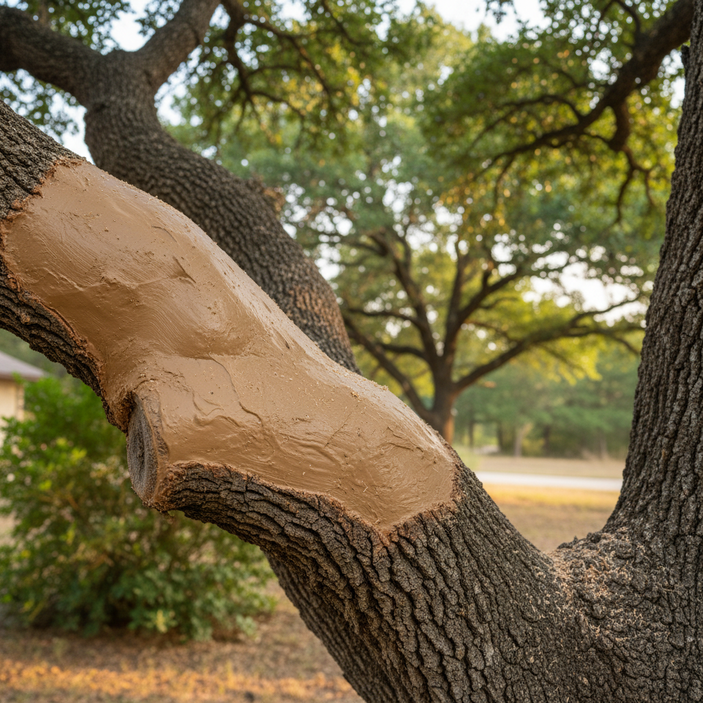 Completed tree health & care work at a residential property in Kyle, TX