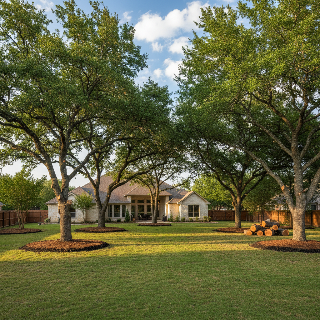 Completed tree health & care work at a residential property in Bee Cave, TX