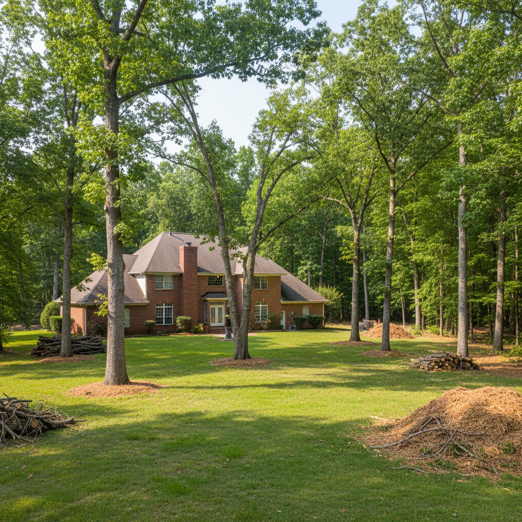 Completed tree health & care work at a residential property in Beaumont, TX