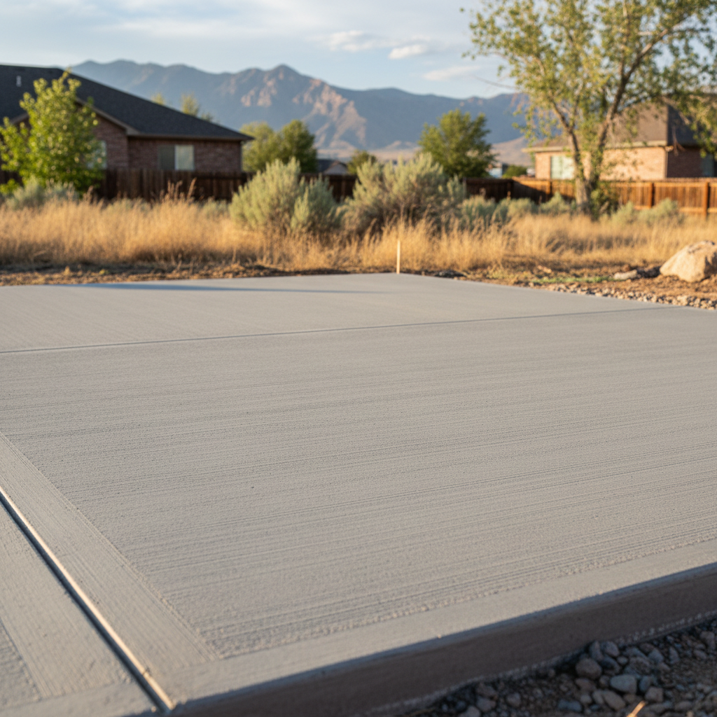Completed concrete flatwork work at a residential property in West Valley City, UT