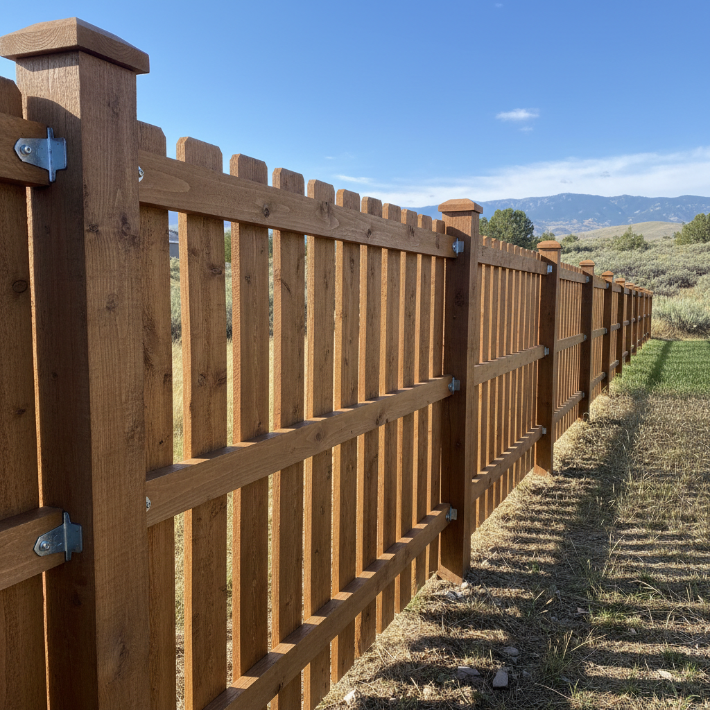 Completed farm fencing work at a residential property in Ogden, UT