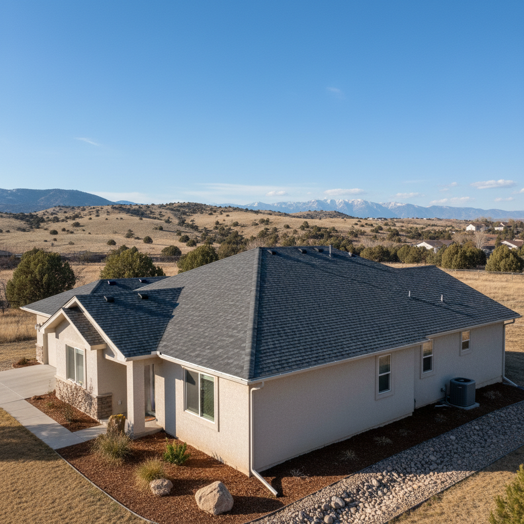 Completed roof repair work at a residential property in Ogden, UT