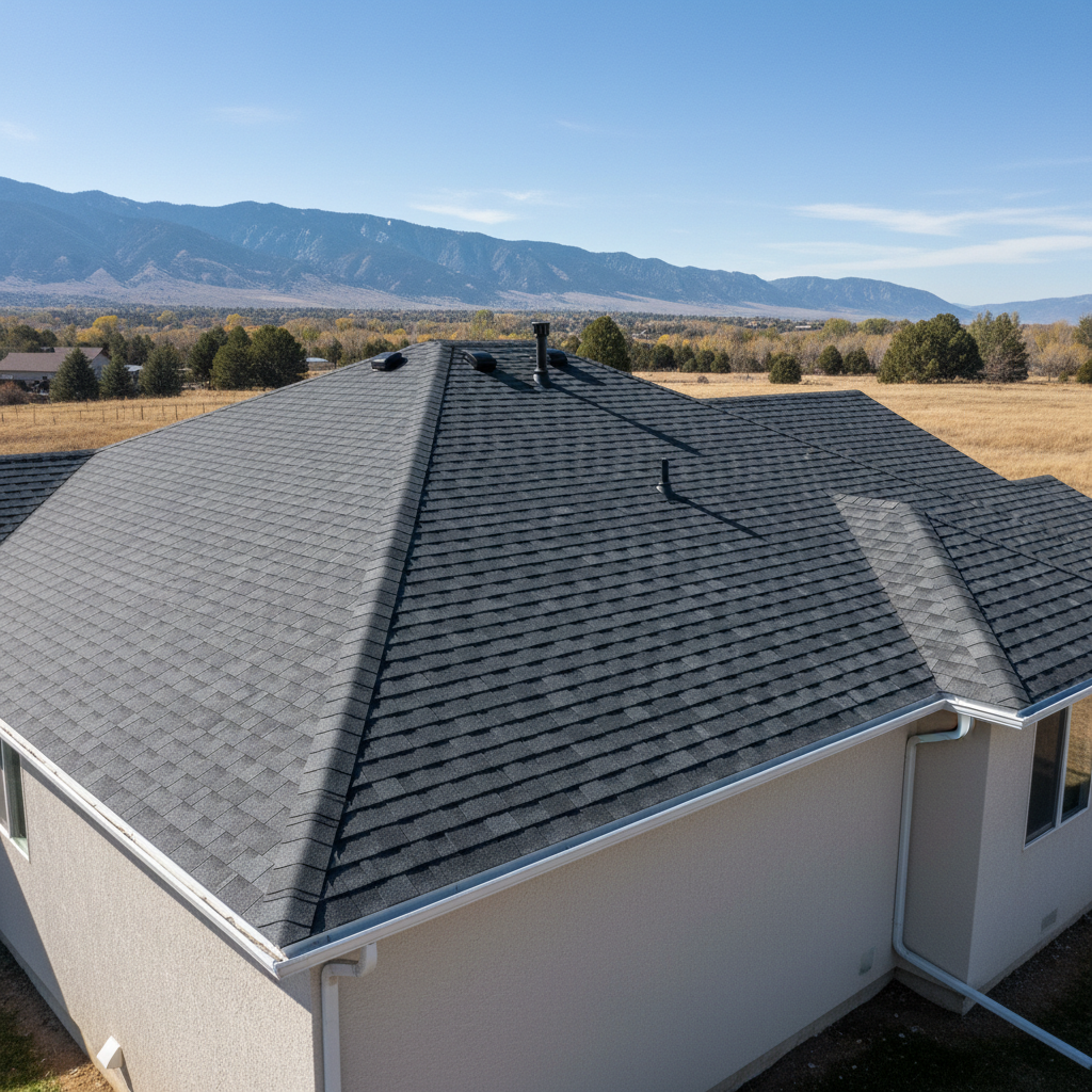 Completed roof installation work at a residential property in Ogden, UT