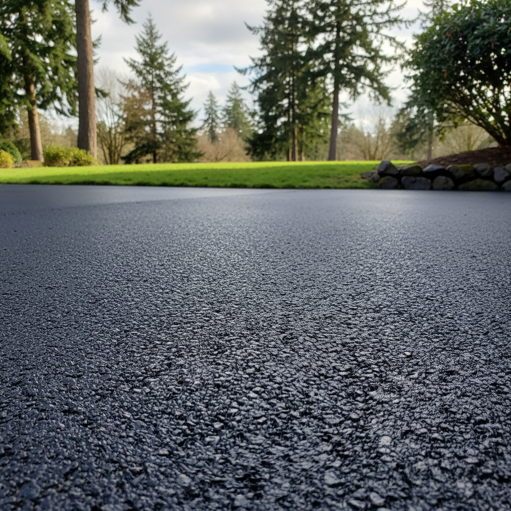 Completed commercial asphalt work at a residential property in Seattle, WA