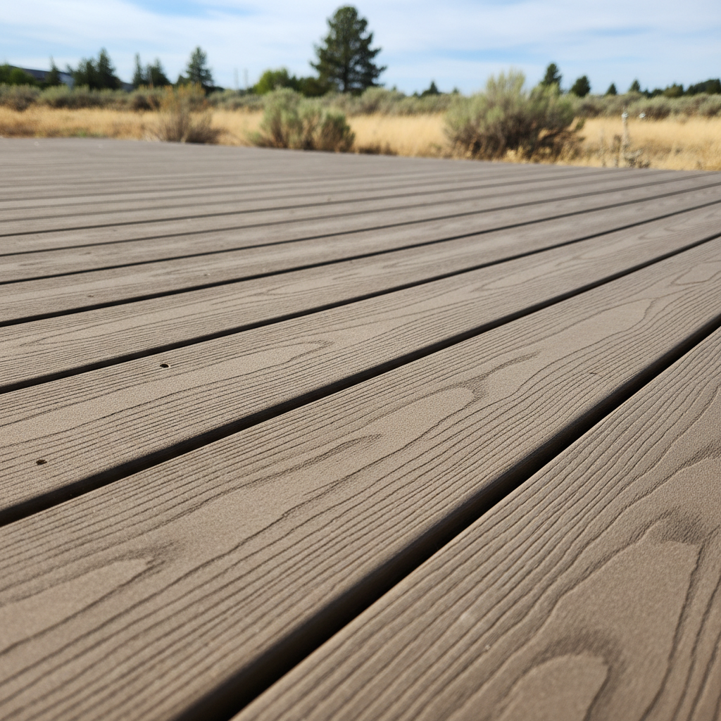 Completed trex decks work at a residential property in Richland, WA