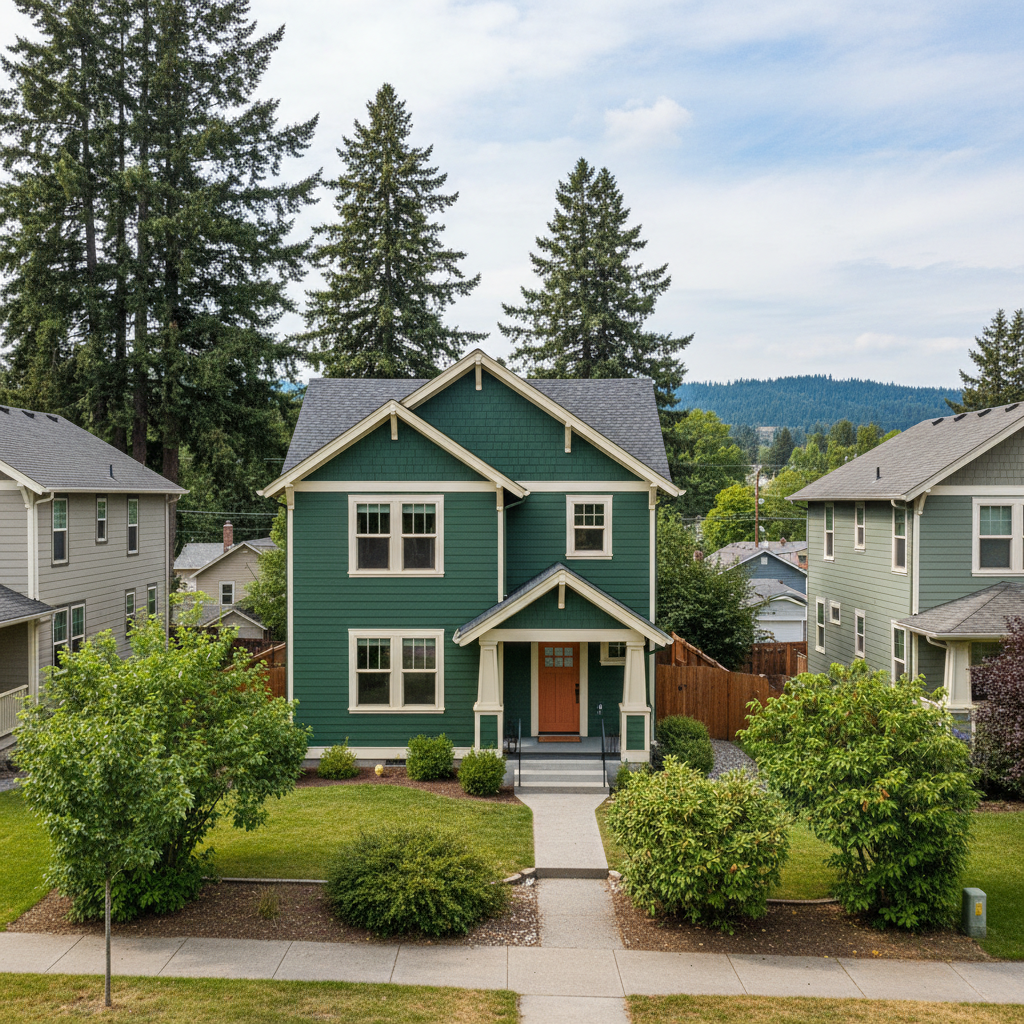 Completed color consultation work at a residential property in Spokane, WA