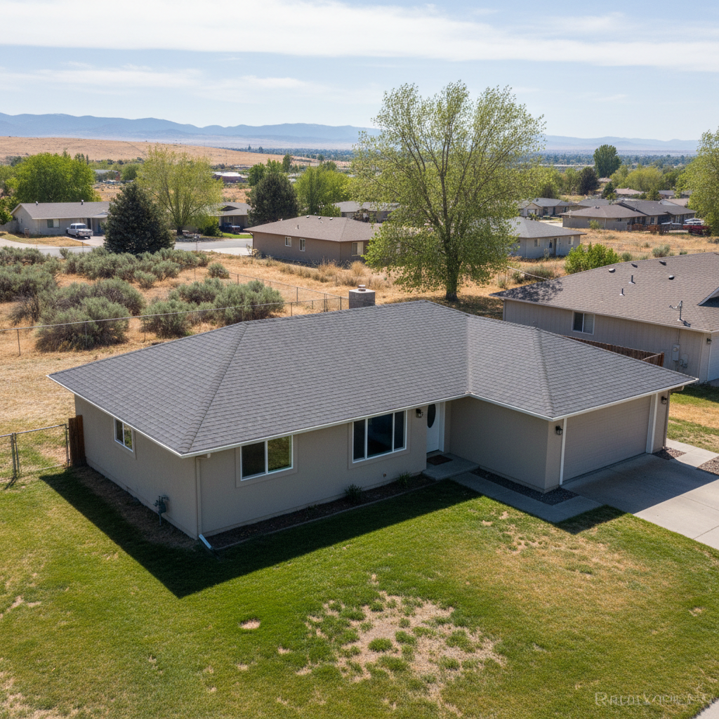 Completed roof repair work at a residential property in Pasco, WA