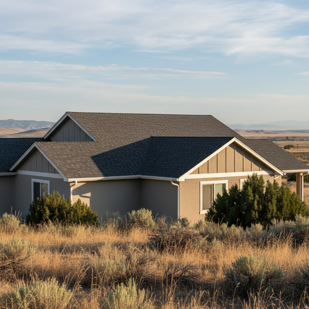 Completed roof installation work at a residential property in Pasco, WA